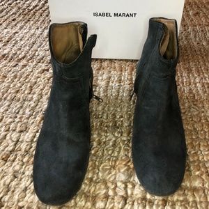 Isabel Marant Dicker Suede Ankle Boot